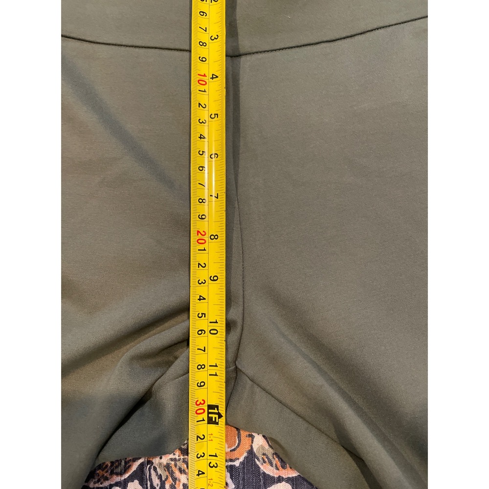 Express Ponte Pant Women Size M Olive Green High Rise Slim Tapered Leggings New - Picture 12 of 14
